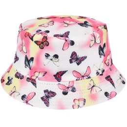 Motylki Dwustronny Kapelusz Dziecięcy Bucket Hat Kap-Md