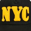 Czarna Czapka Z Daszkiem Baseballówka Vintage Regulowana Nyc Czm23 - HH-9434