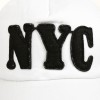 Biała Czapka Z Daszkiem Baseballówka Vintage Regulowana Nyc Czm23 - HH-9436