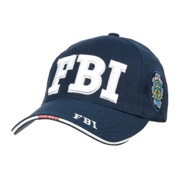 Granatowa Czapka Z Daszkiem Baseballówka Vintage Fbi Cz-M-20
