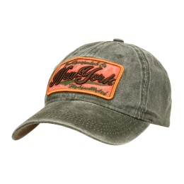 Zielona Czapka Z Daszkiem Regulowana Vintage Unisex Czm37