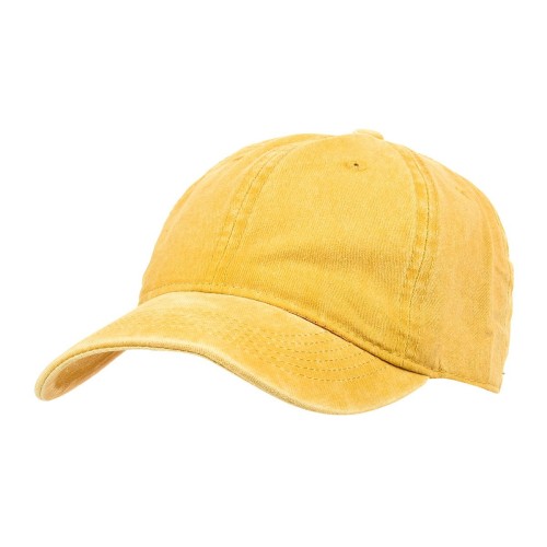 Żółta Czapka Z Daszkiem Baseballówka Vintage Unisex Czm43 - HH-9489