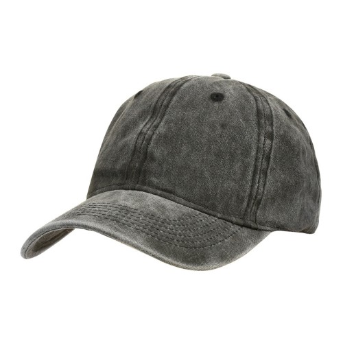 Czarna Czapka Z Daszkiem Baseballówka Vintage Unisex Cz-M-43 - HH-9493
