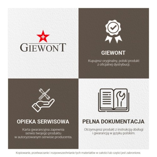 Smartwatch Giewont Sport Around GW120-6 - Ivory Effect - 6604