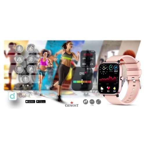 Smartwatch Giewont Dynamic SmartCall GW230-1 - Rose Gold/Powder Pink - 6561