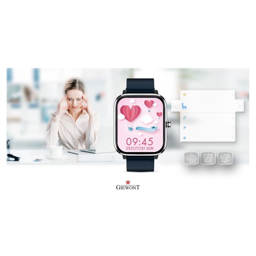 Smartwatch Giewont Dynamic SmartCall GW230-4 - Silver/Deep Ocean - 6558