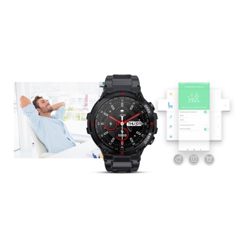 Smartwatch Giewont Focus SmartCall GW430-1 - Carbon - 5126